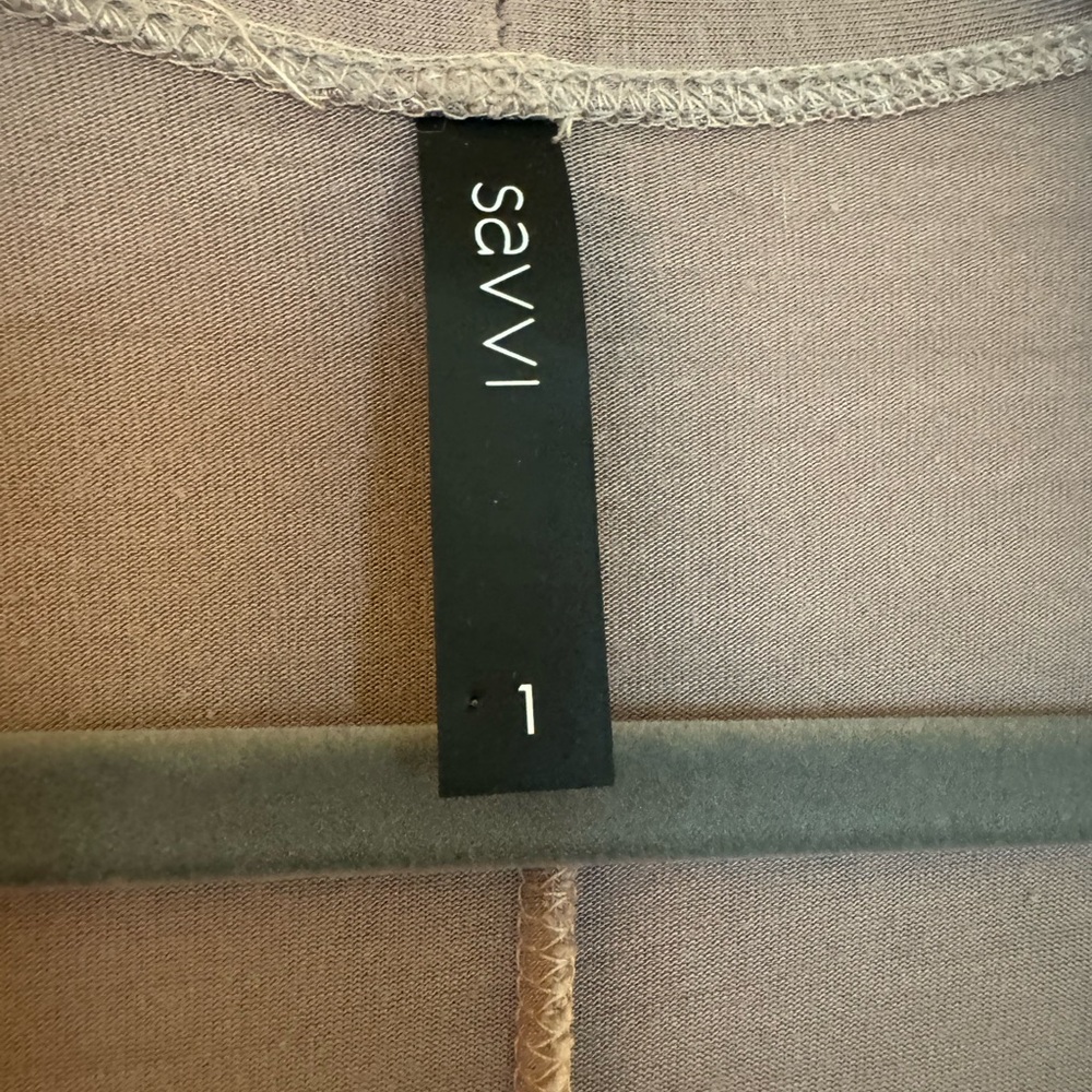 Savvi, Size 1 (fits like small/medium) Khaki calf length cardigan - Picture 4 of 4